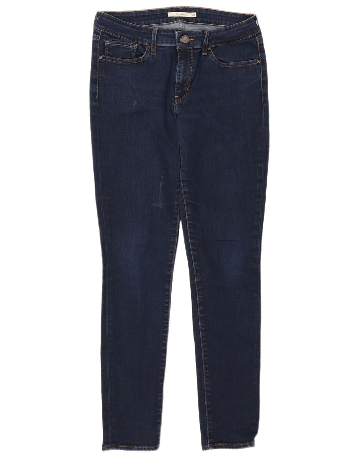 LEVI'S Damen Skinny Jeans W29 L30 Marineblaue Baumwolle