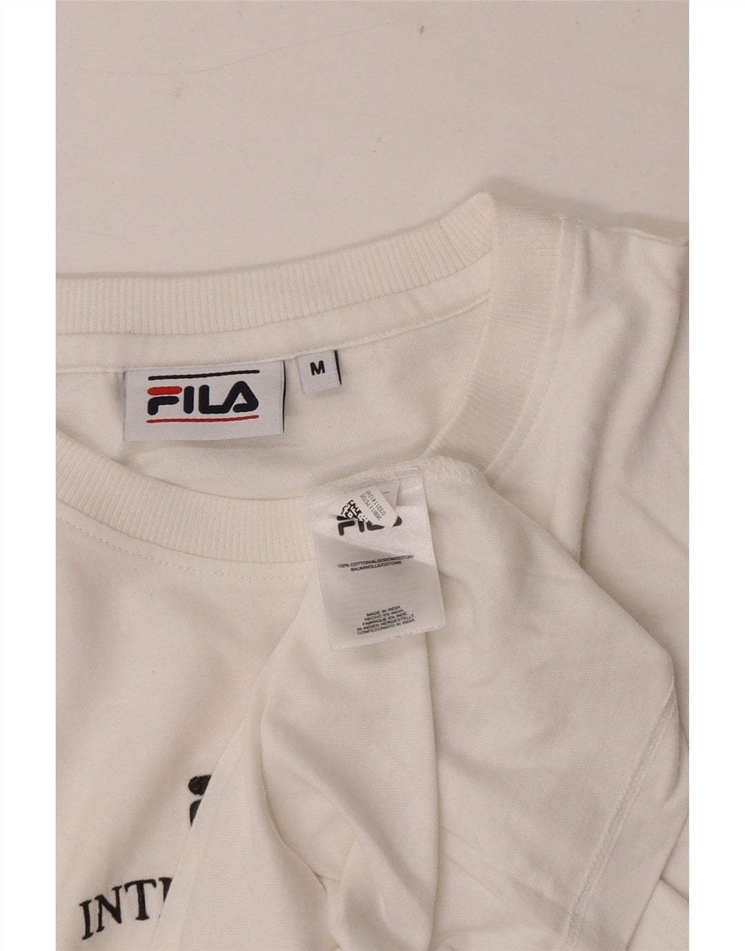 Fila Herren-T-Shirt mit Grafik, mittelweiße Baumwolle