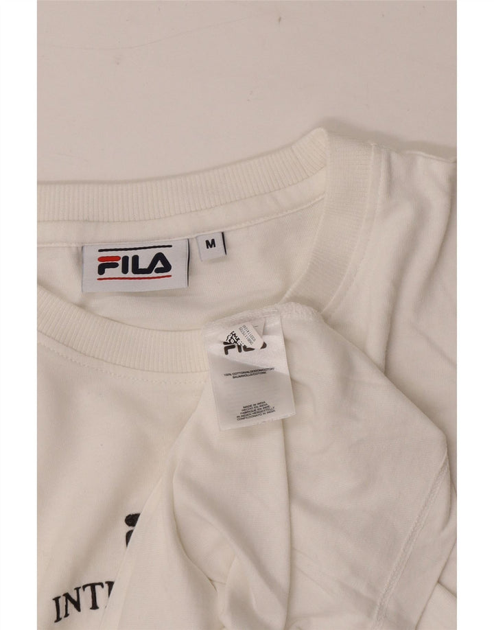 Fila Herren-T-Shirt mit Grafik, mittelweiße Baumwolle