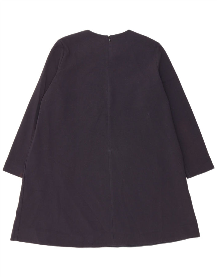 Cos Damen-Langarmkleid in A-Linie, EU 38, mittelmarineblau, Polyester