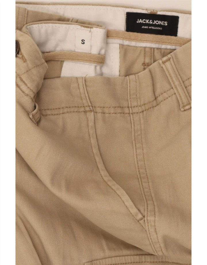 Jack & Jones Herren Cargo-Shorts, Größe S, W32, Beige, Baumwolle
