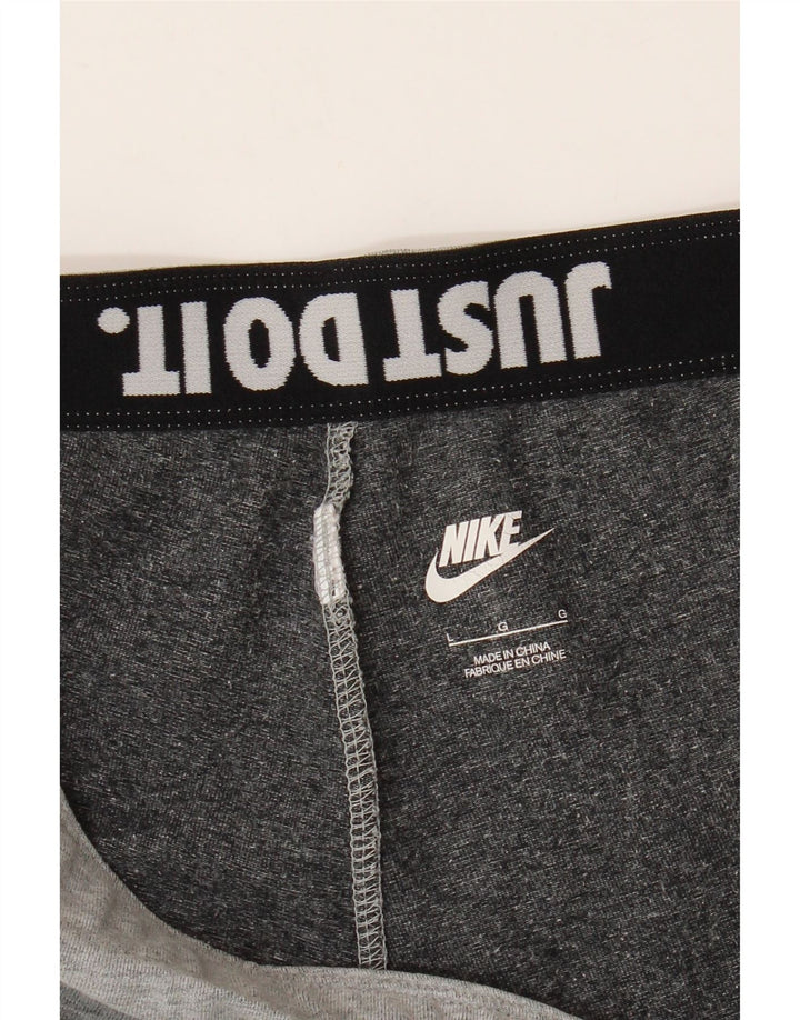 NIKE Damen Graphic Leggings UK 14 Large Grau