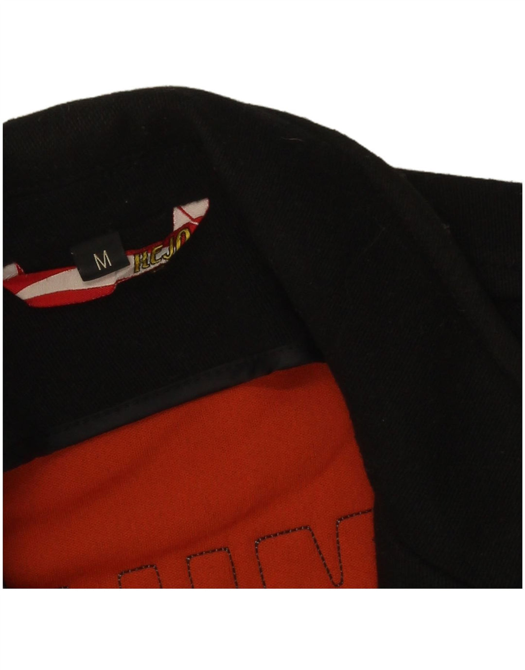 Kejo Herren-Blazer mit grafischem 3-Knopf-Design, UK 38, mittelschwarze Wolle