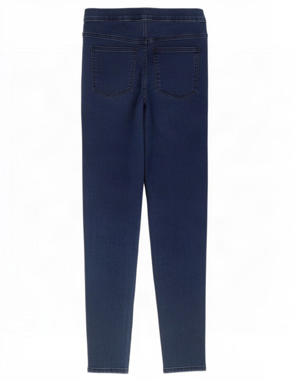 Marks & Spencer Damen Jegging-Jeans UK 10 Small W28 L28 Blaue Baumwolle
