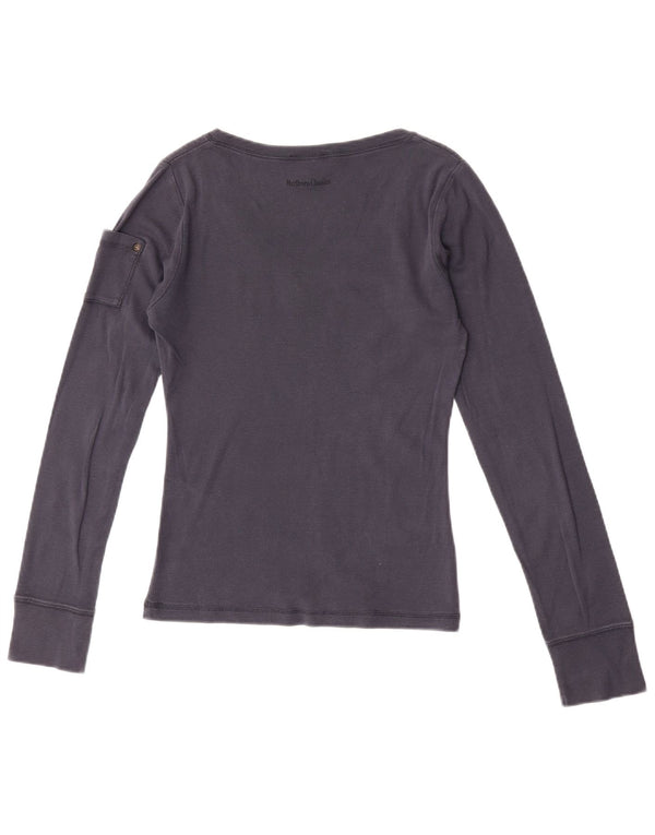 Marlboro Classics Damen Top Langarm UK 18 XL Marineblau
