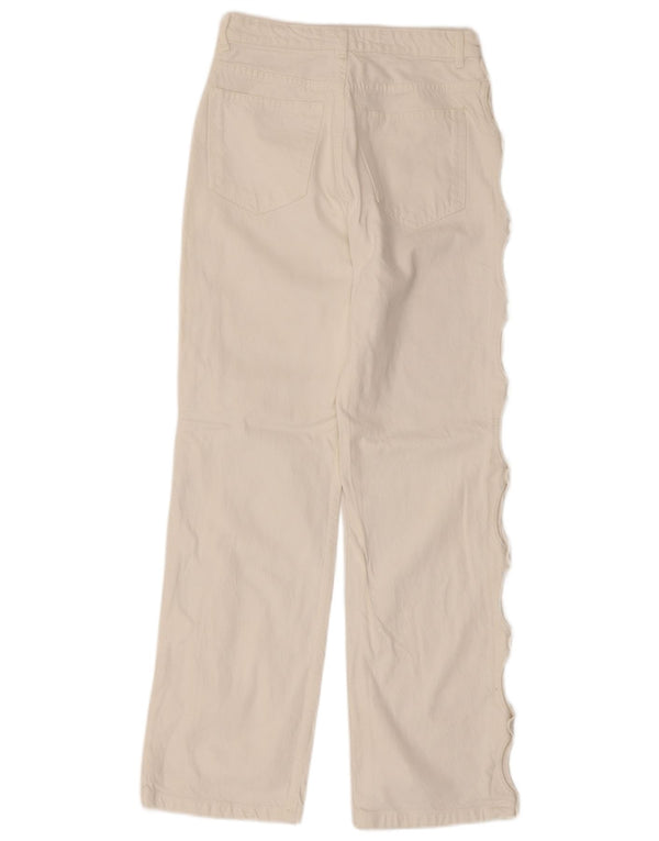 Zara Damen Straight Jeans EU 36 XS W26 L29 Weiß