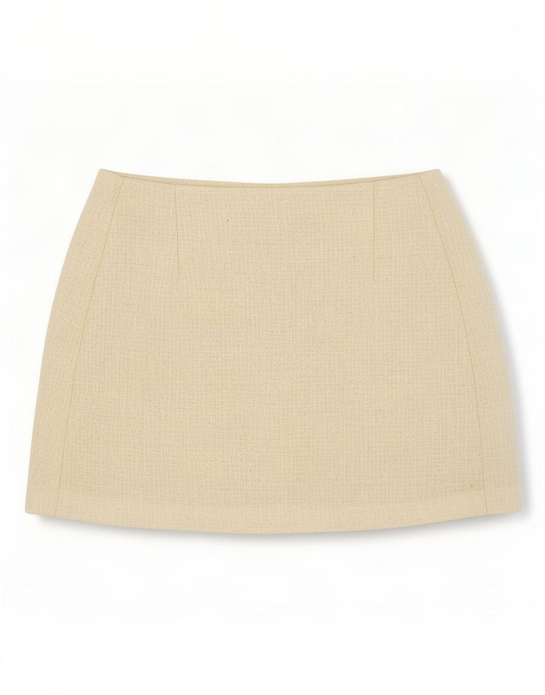 Topshop Damen-Strick-Minirock UK 12 Medium W28 Beige Wolle