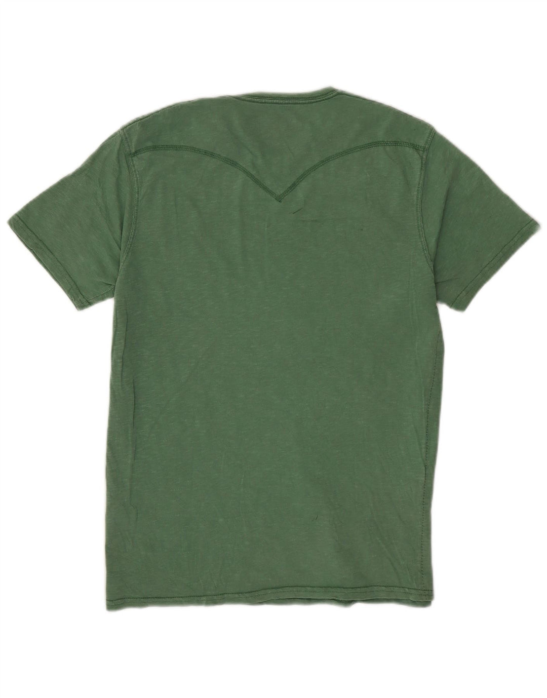 Levi's Herren-T-Shirt-Oberteil aus mittelgrün gefleckter Baumwolle