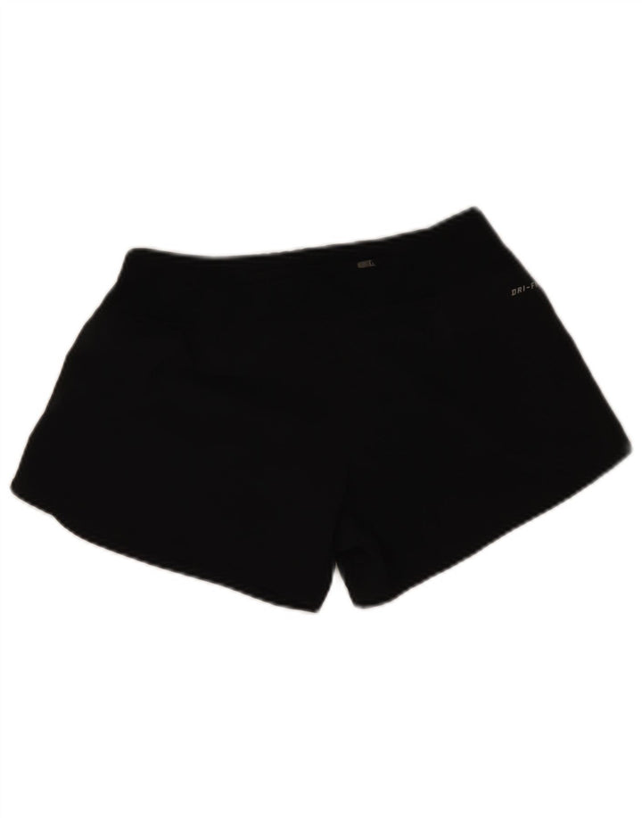 Nike Damen Dri Fit Sport Shorts UK 10 Small Schwarz Polyester