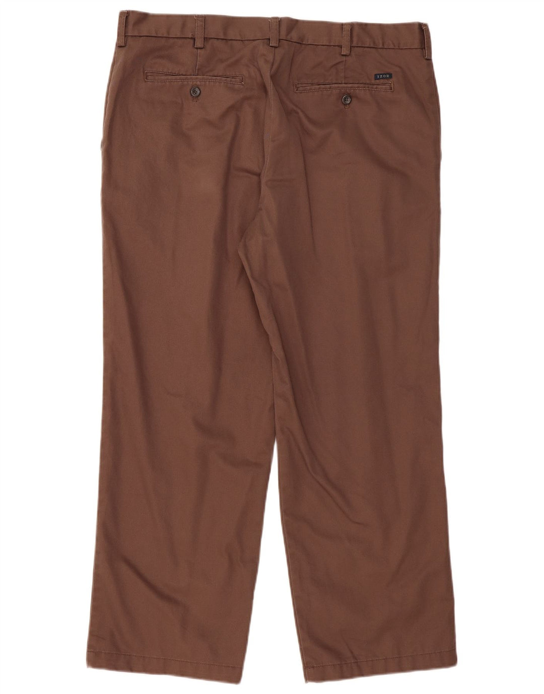 IZOD Gerade Chinohose für Herren, W38, L29, braune Baumwolle
