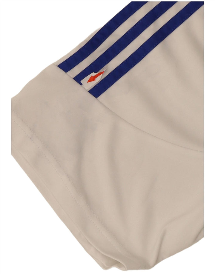 Adidas Herren Climalite T-Shirt Top 2XL Weiß Colourblock Polyester