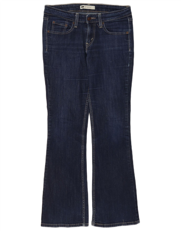 Levi's Damen 518 Super Low Bootcut Jeans US 7 Medium W30 L30 Marineblau
