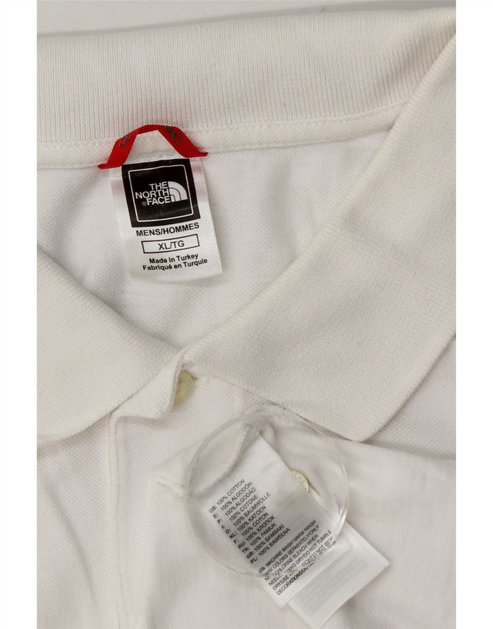 The North Face Herren-Poloshirt XL aus weißer Baumwolle