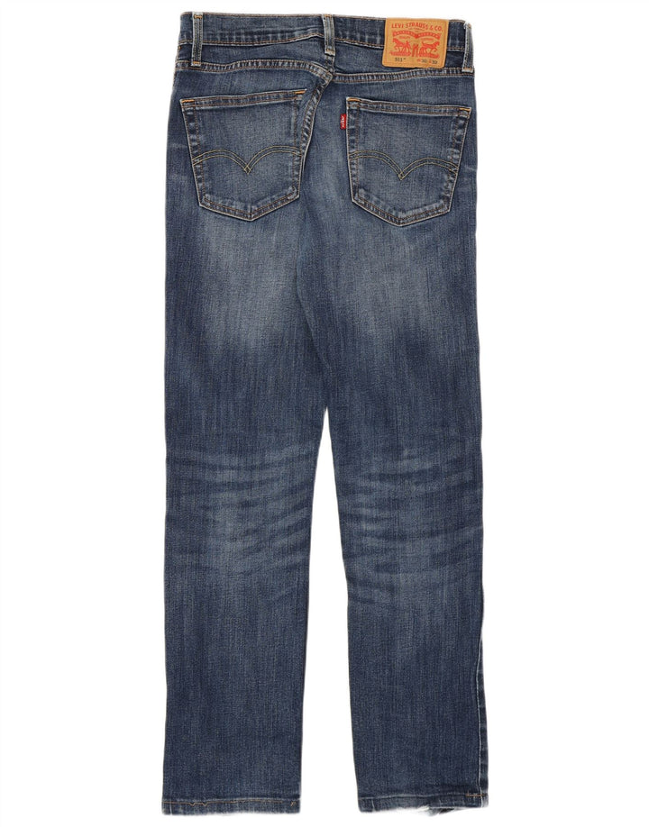 Levi's Herren 511 Distressed Slim Jeans W30 L29 Blaue Baumwolle