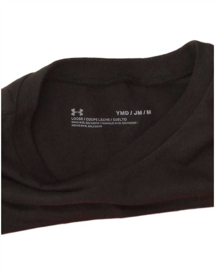 Under Armour Jungen Graphic Top Langarm 9–10 Jahre Medium Schwarz
