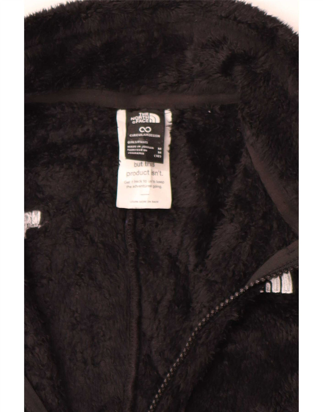 The North Face Mädchen-Fleecejacke, 9–10 Jahre, mittelschwarzes Polyester