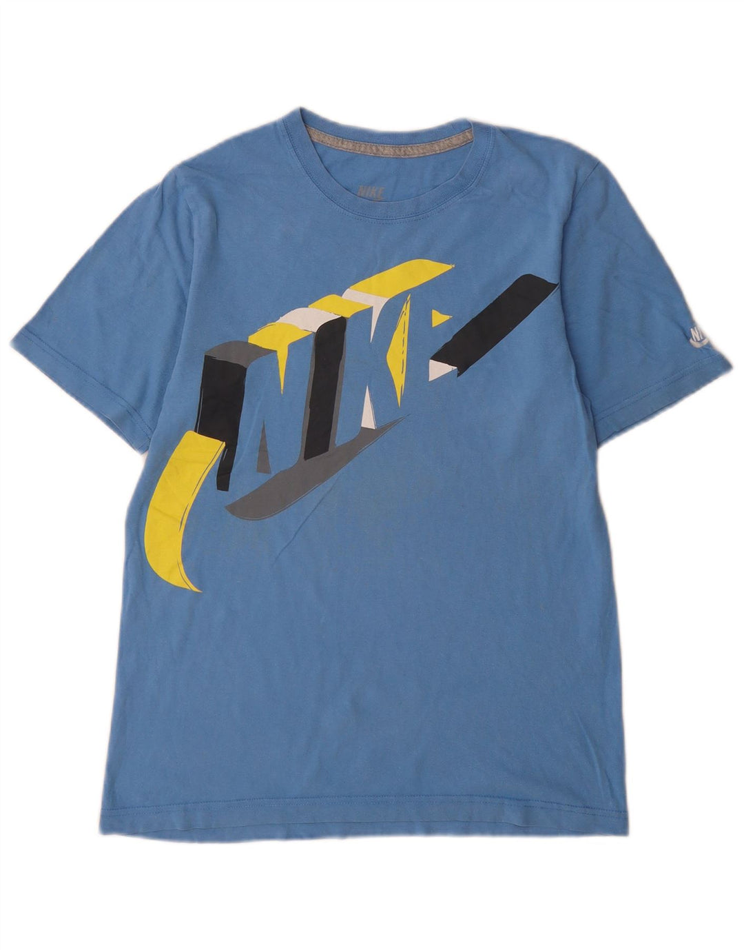 Nike Herren Slim Fit Grafik-T-Shirt-Oberteil Mittelblau