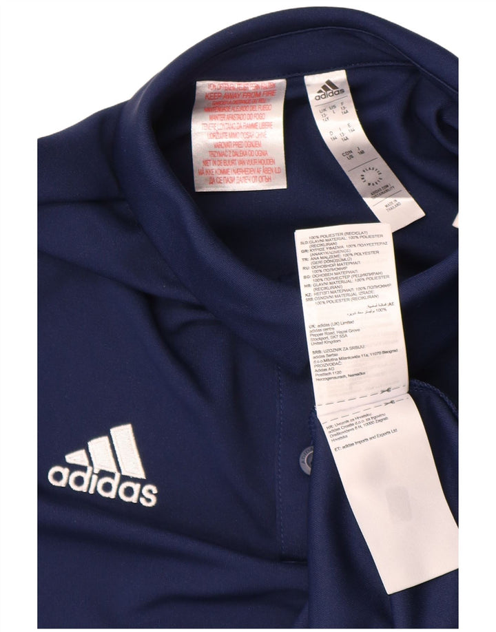 Adidas Jungen Aeroready Poloshirt 13-14 Jahre Marineblaues Polyester