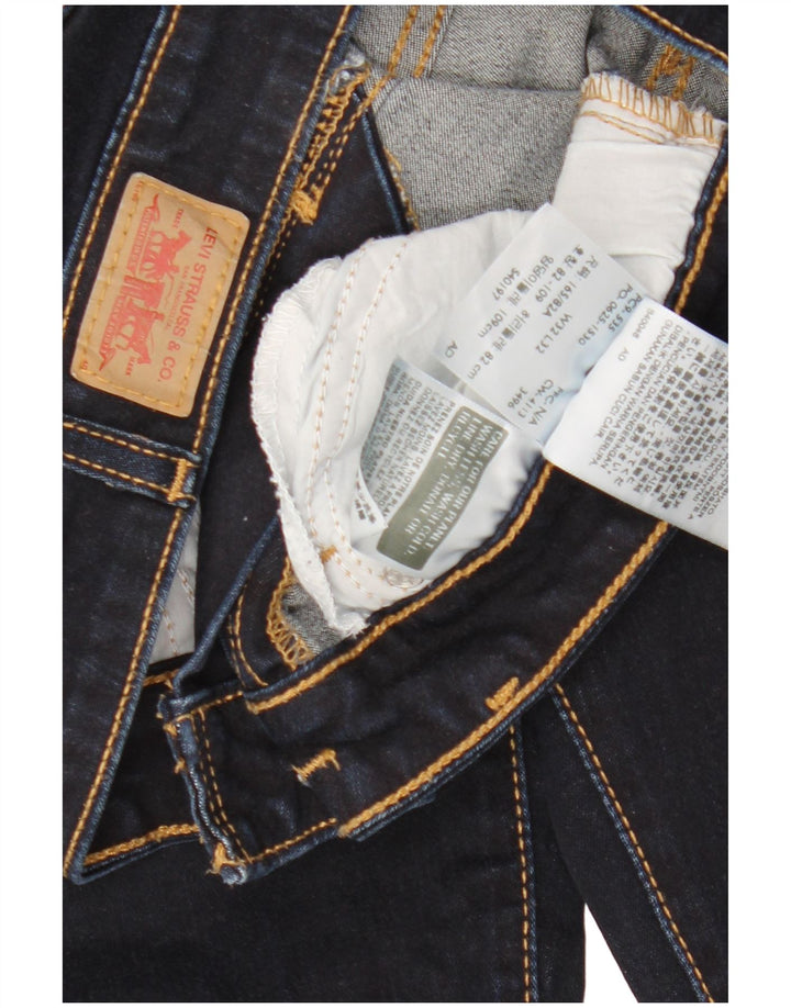 LEVI'S Damen 535 Legging Skinny Jeans W32 L31 Marineblaue Baumwolle