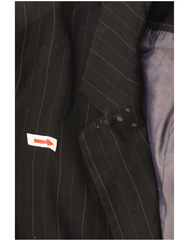 Marks & Spencer Damen-Blazer mit 1 Knopf, UK 20 2XL, grauer Nadelstreifen
