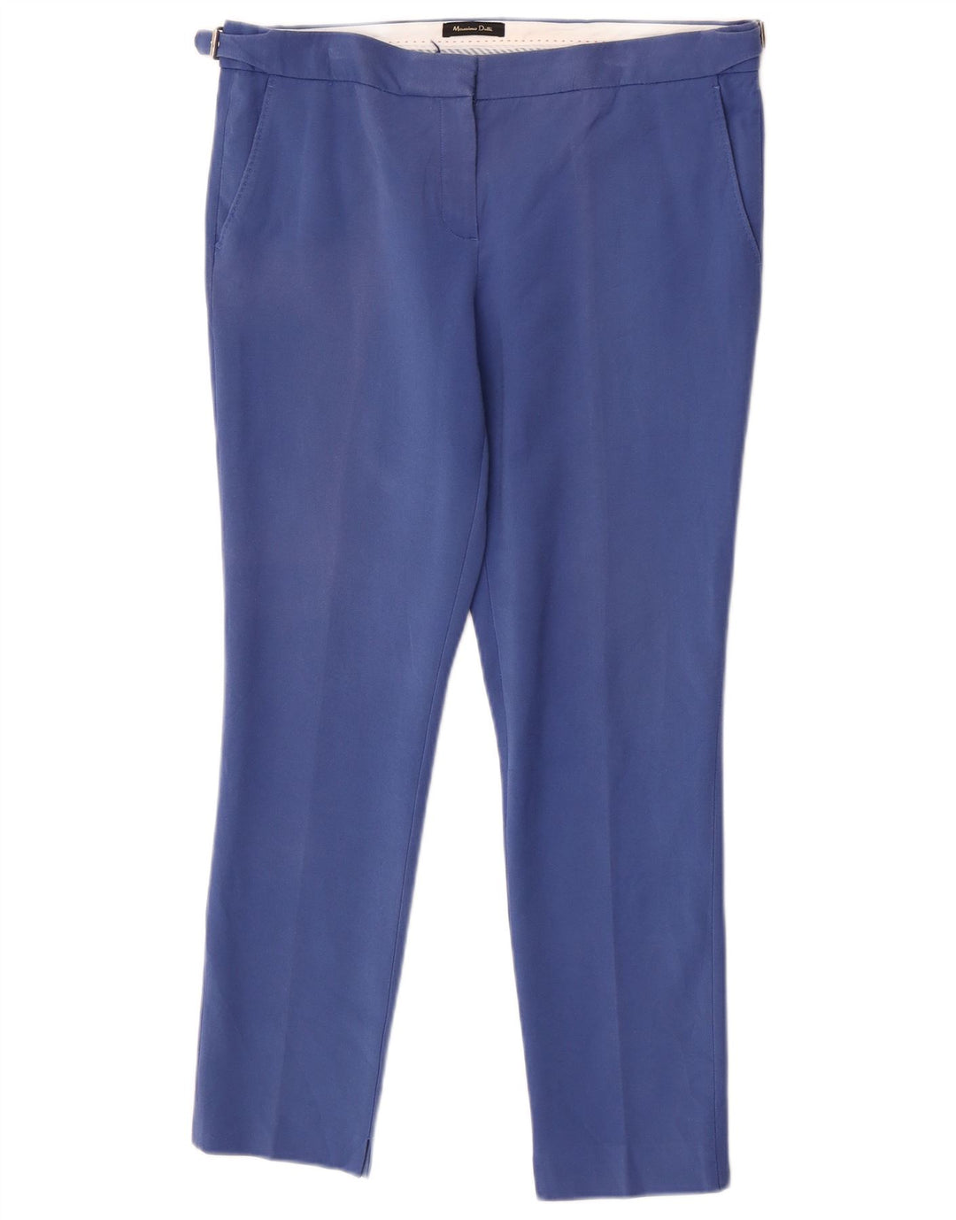 Massimo Dutti Damen Slim Chinohose EU 42 Large W32 L27 Blau