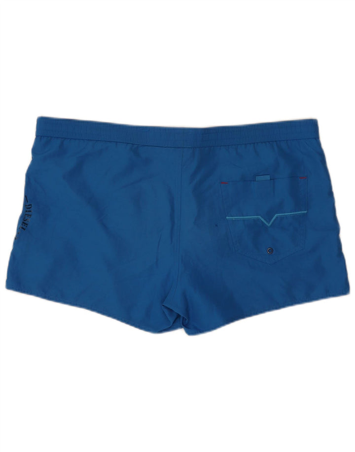 Diesel Herren Badeshorts mit Grafik, 2XL, Blau, Polyester