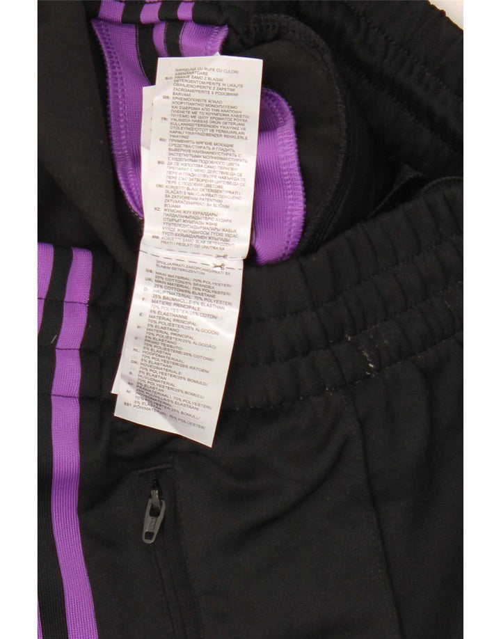 Adidas Damen Trainingshose UK 10 Small Schwarz Polyester