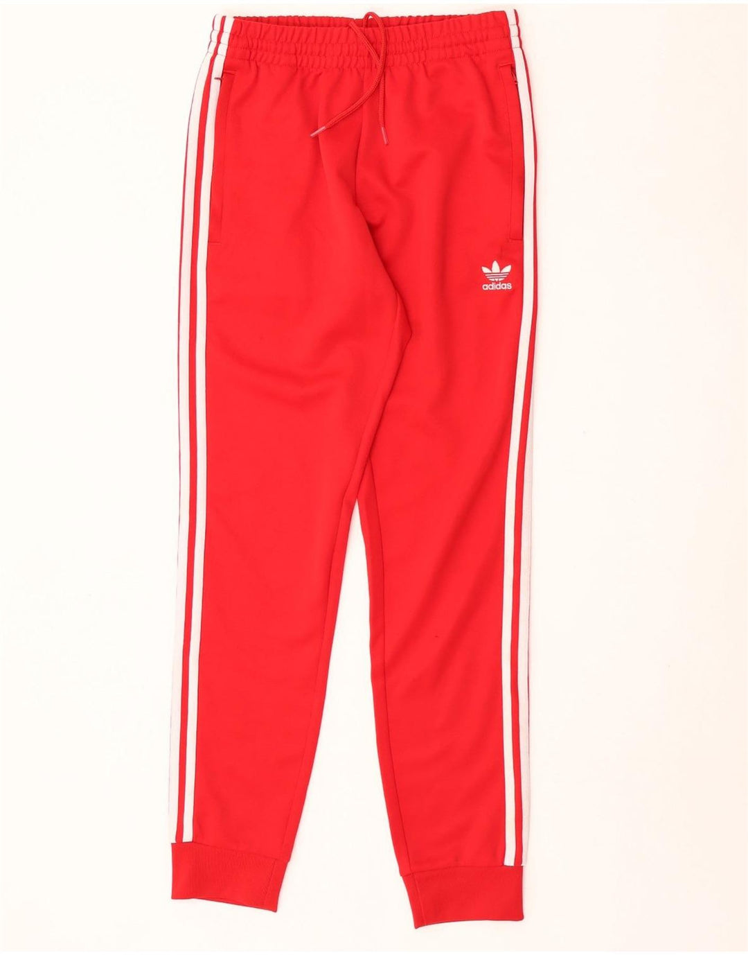 Adidas Herren-Trainingshose, Jogginghose, klein, rot, Polyester