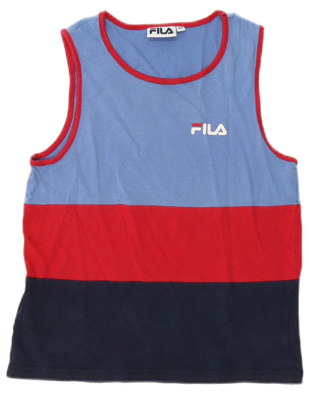Fila Jungen-Trägershirt, 7–8 Jahre, mehrfarbig, Farbblock