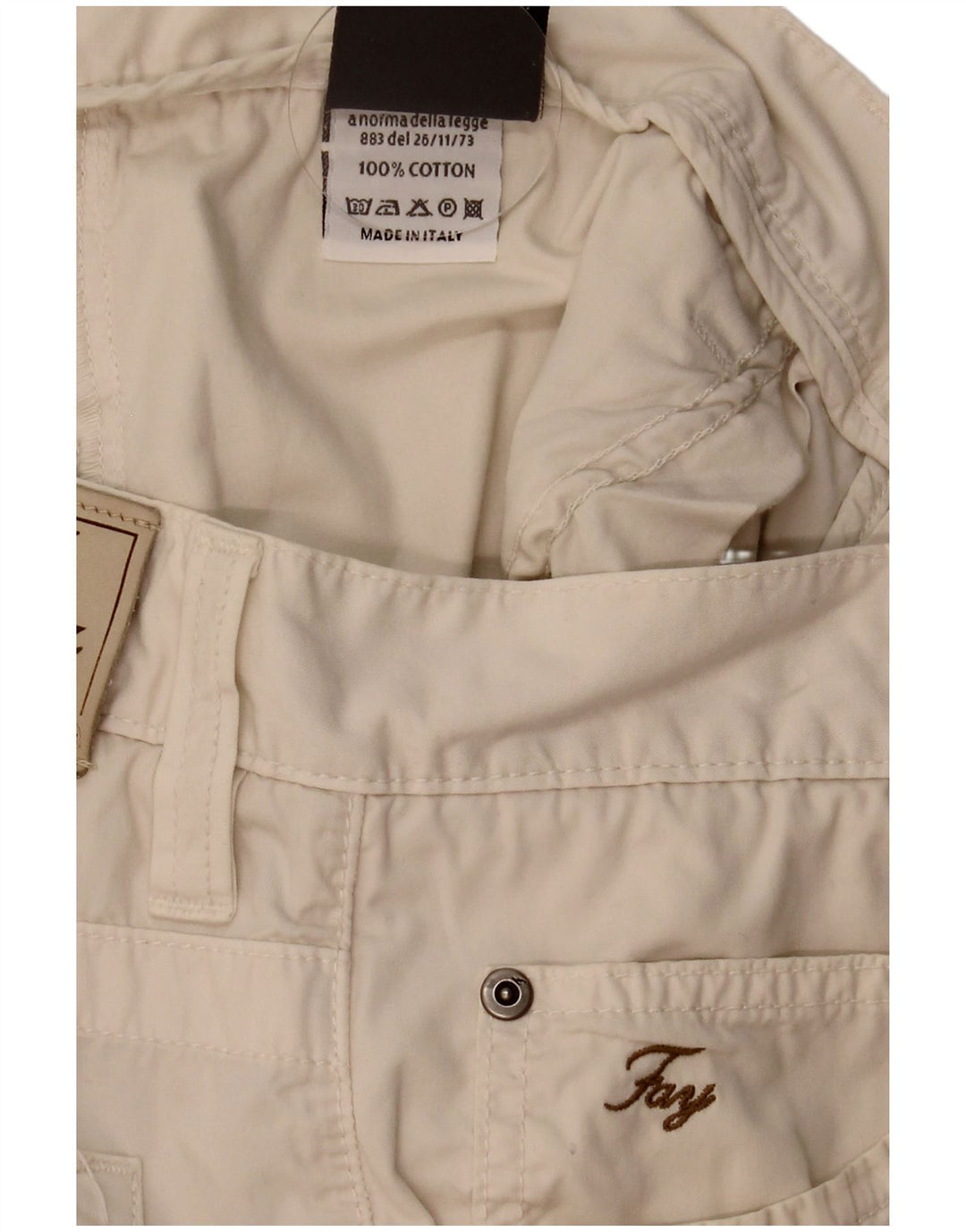 Fay Herren Freizeitshorts W38 XL Beige Baumwolle