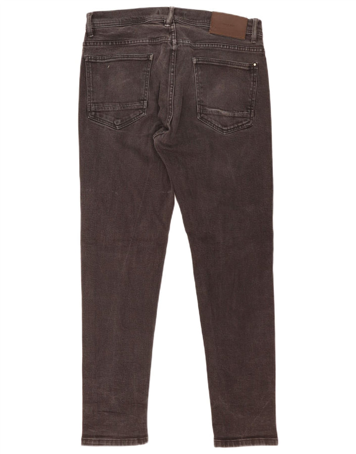 Zara Herren Slim Jeans EU 46 XL W36 L30 Schwarz
