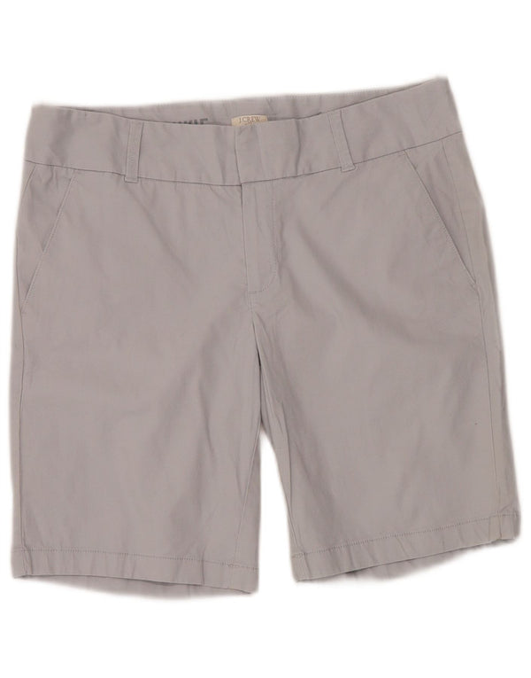 J. CREW Damen Chino-Shorts US 6 Medium W30 Graue Baumwolle