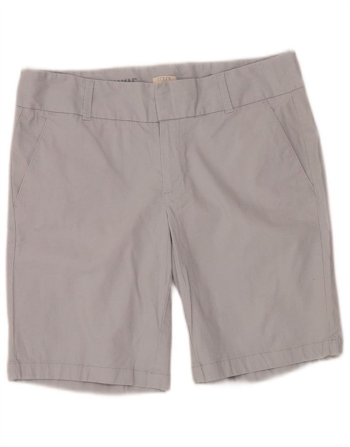 J. CREW Damen Chino-Shorts US 6 Medium W30 Graue Baumwolle