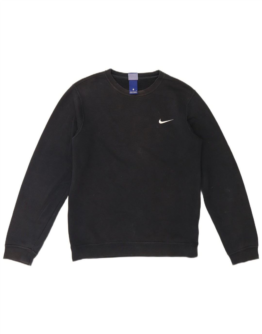 Nike Herren Sweatshirt Pullover Small Schwarz Baumwolle