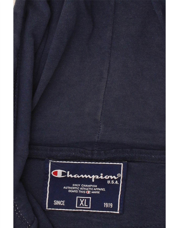CHAMPION Mens Zip Hoodie Sweater XL Grey