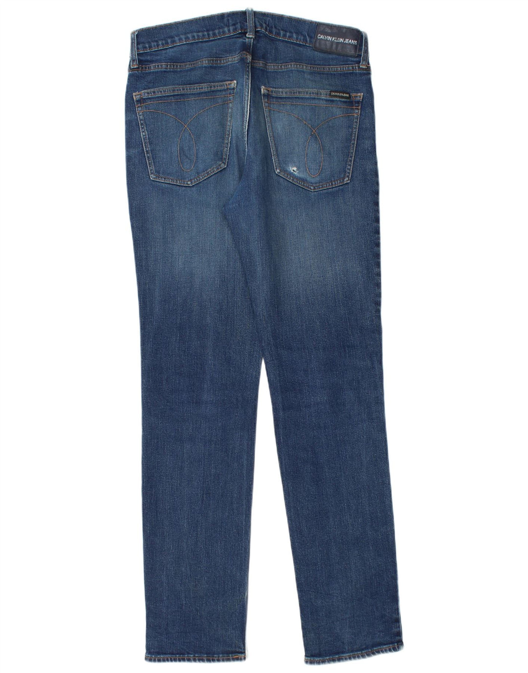 Calvin Klein Herren Slim Jeans W32 L34 Blaue Baumwolle