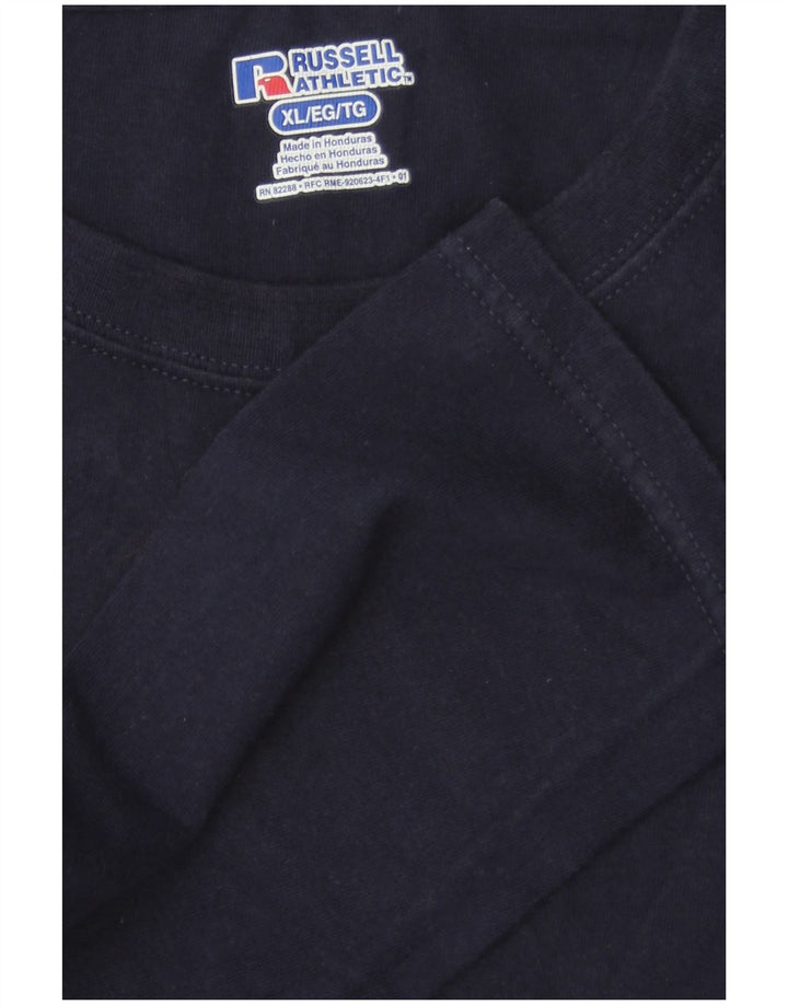 Russell Athletic Herren-Top, langärmelig, XL, Marineblau