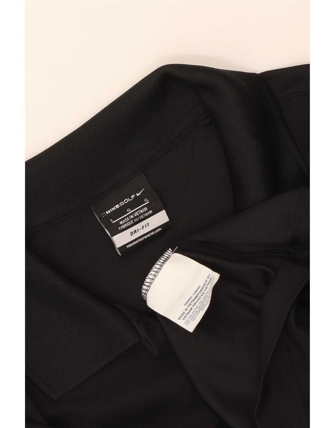 Nike Herren Dri Fit Poloshirt, großes schwarzes Polyester