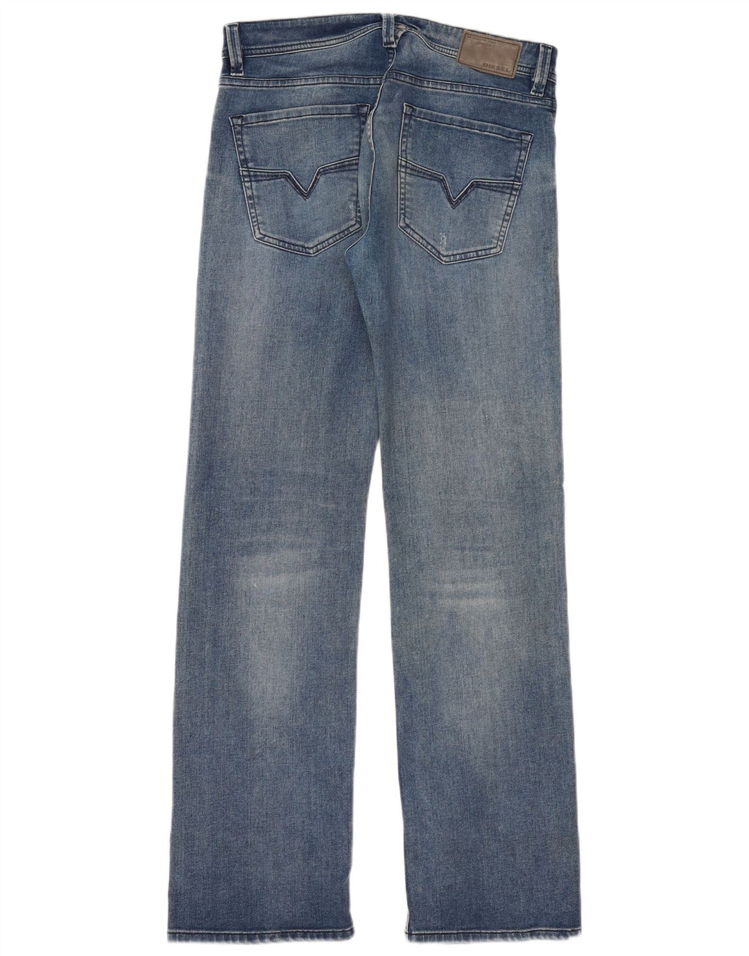 Diesel Herren Straight Jeans W31 L33 Blaue Baumwolle