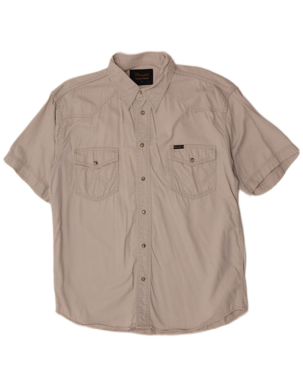 Wrangler Herren Western-Kurzarmhemd XL Beige