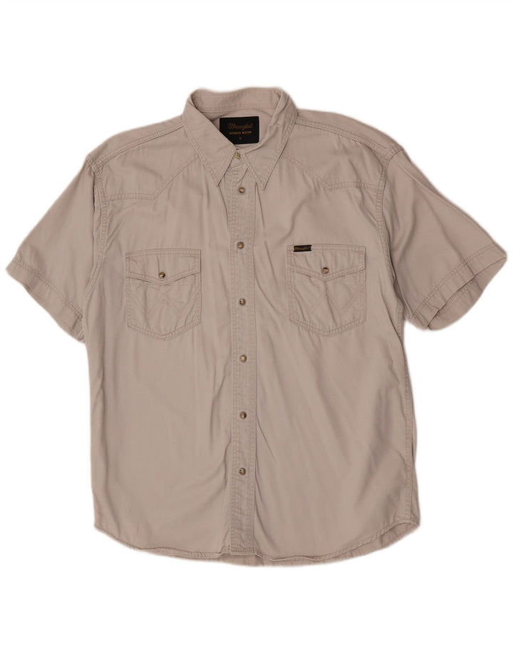 Wrangler Herren Western-Kurzarmhemd XL Beige