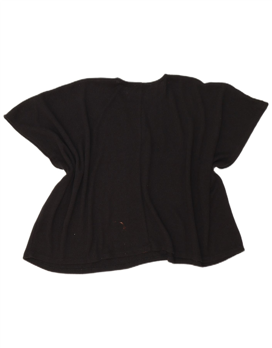 Zara Damen Poncho-Blusenoberteil UK 14 Mittelschwarze Viskose