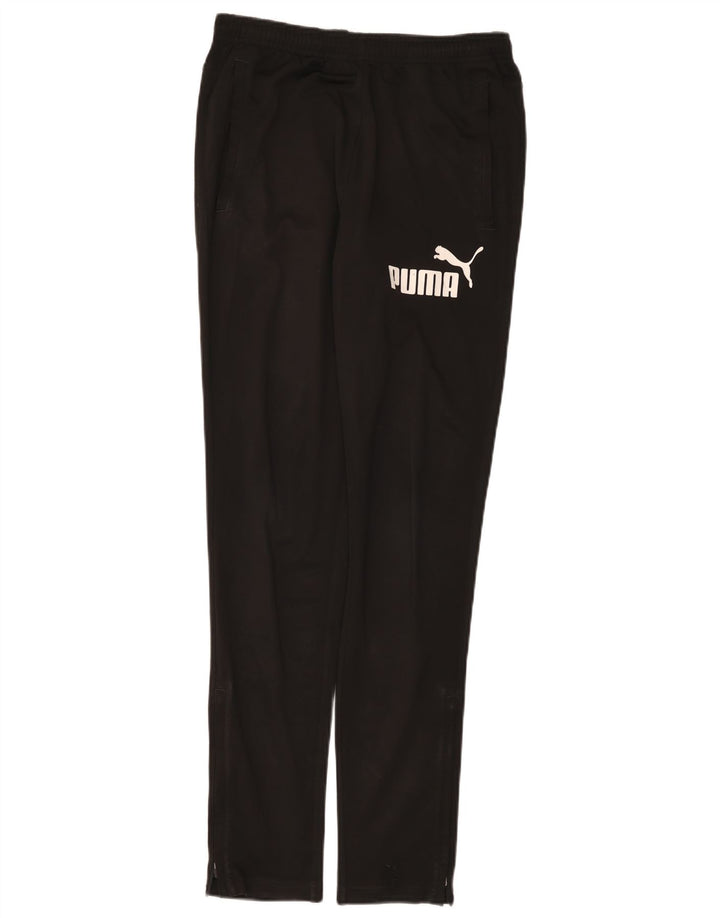 Puma Herren-Trainingshose mit Grafik, Größe S, Schwarz, Polyester