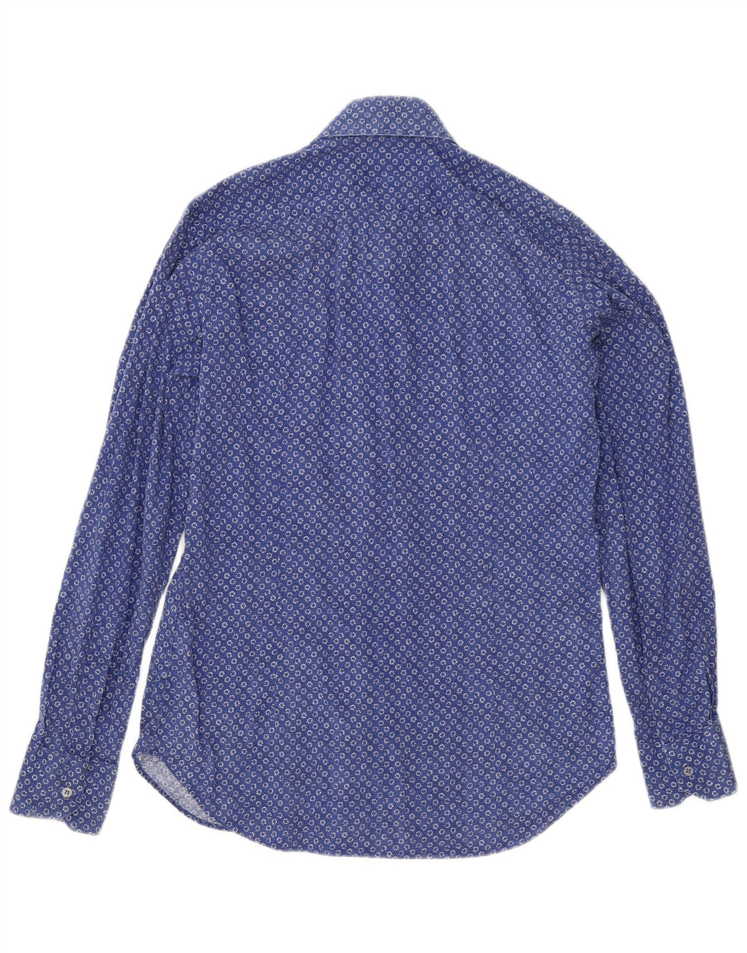 Liu Jo Slim-Fit-Hemd für Herren aus mittelblau gepunkteter Baumwolle