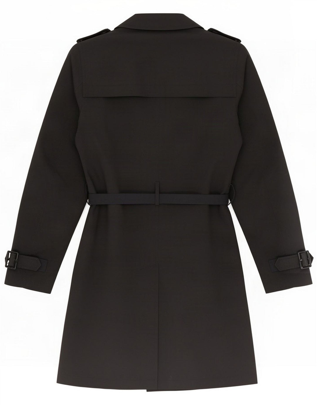 Marks & Spencer Damen Trenchcoat UK 12 Medium Black Polyester