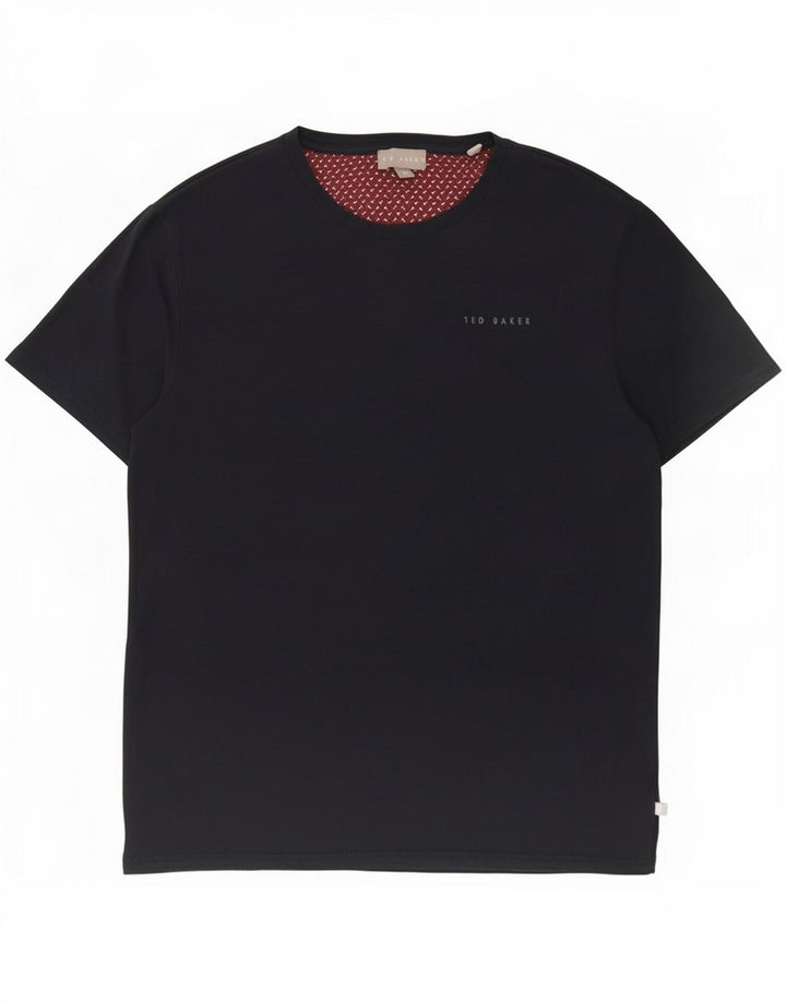 Ted Baker Herren-T-Shirt-Oberteil aus Baumwolle in mittlerem Marineblau