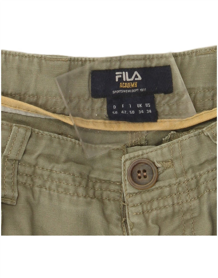Fila Herren Cargoshorts W34 Large Khaki