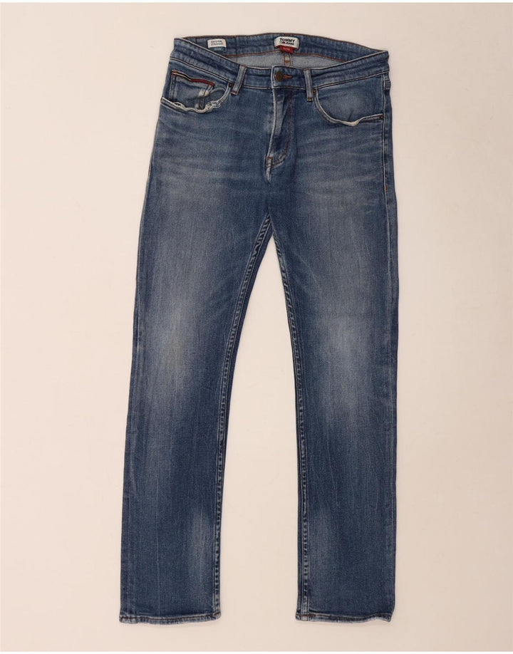 Tommy Hilfiger Herren Ryan Straight Jeans W32 L42 Blaue Baumwolle