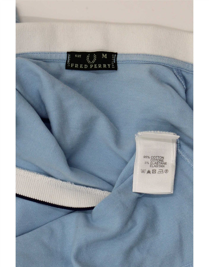 Fred Perry Damen-Poloshirt, mittelblau, Baumwolle, Sport