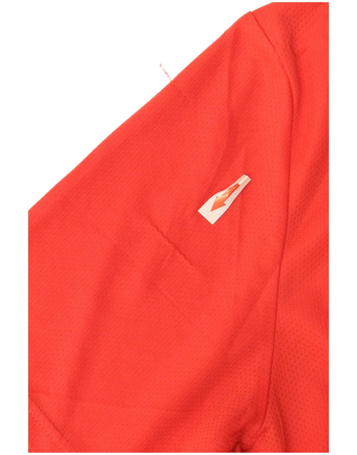 Adidas Herren Poloshirt Großes rotes Polyester